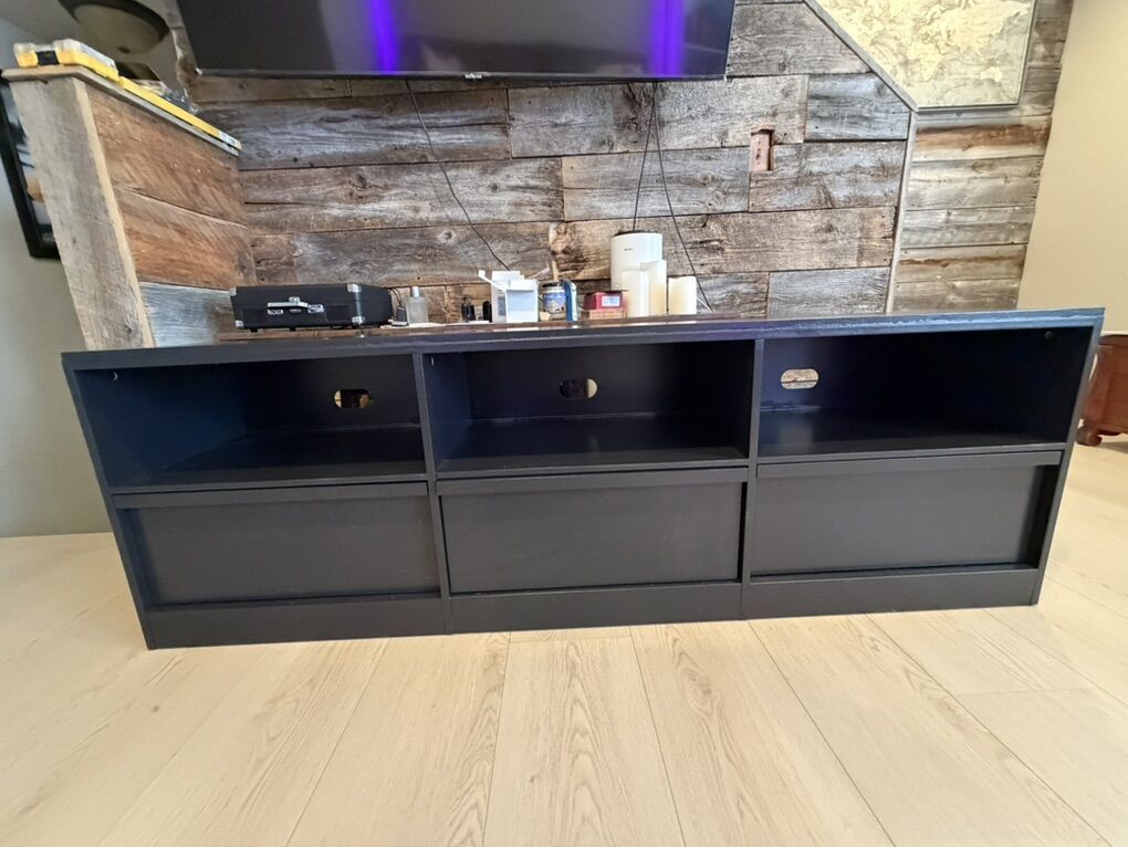 72 Modern Black Tv Stand - Media Console