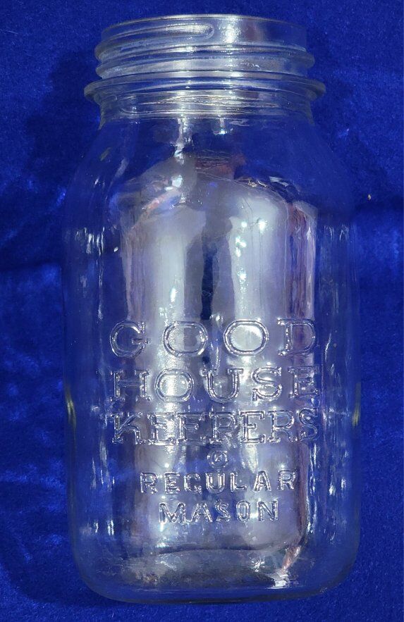 One Dozen Rare Good House Keepers Quart Jars