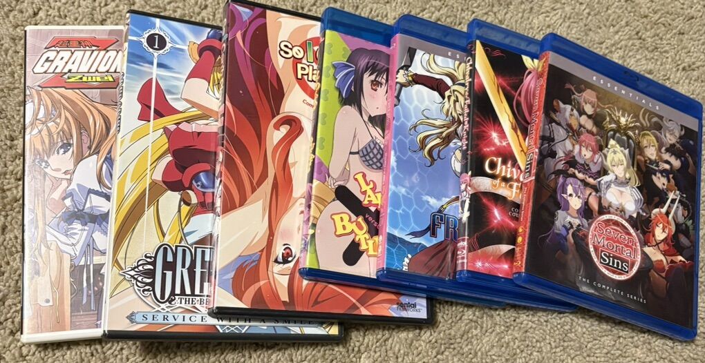 Anime Blu Ray And DVDS