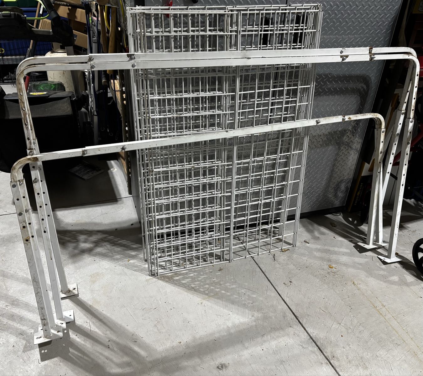 White Overhead Gargage Storage