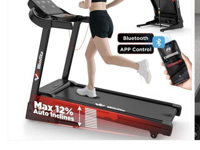 Winfita T732 Incline Treadmill with Bluetooth & App Control - Max 12% Auto Incline