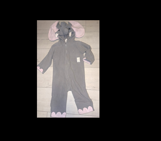 Old Navy Baby Toddler Elephant Plush Costume Size 18-24 Mos NWT Vintage