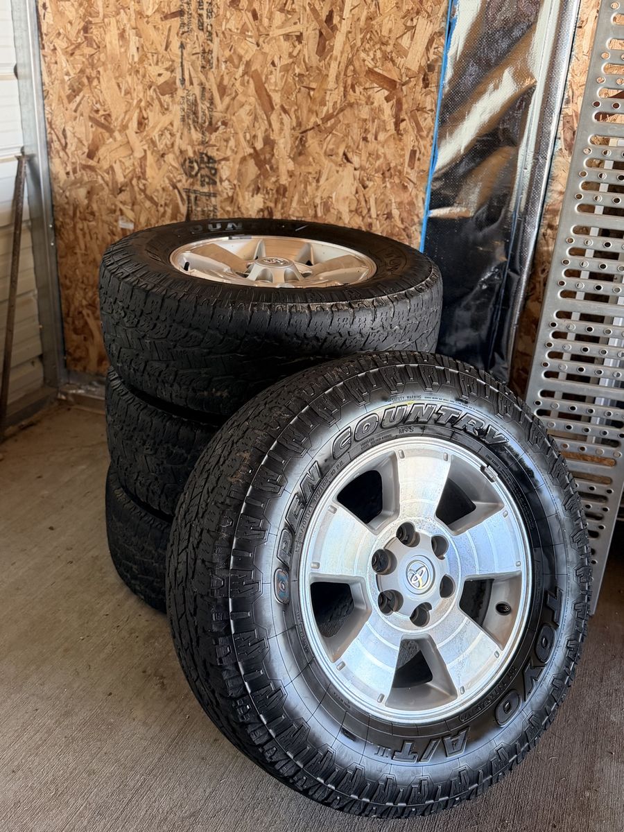 Toyo Open Country A/T III Tires on 17" Toyota Wheels - Set of 4