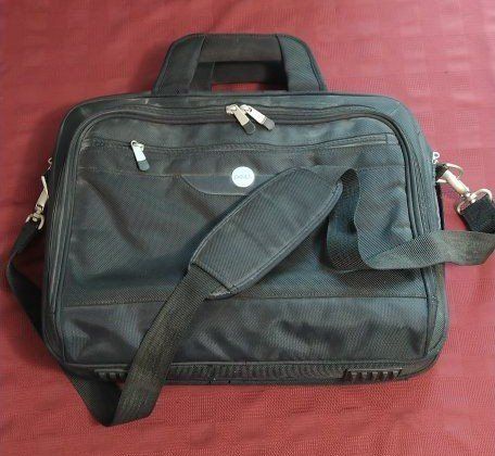 Dell Laptop Messenger Bag Black Travel Briefcase Carrying Case