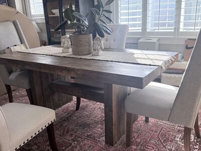 West Elm Emerson Dining Table 72" Seats 6