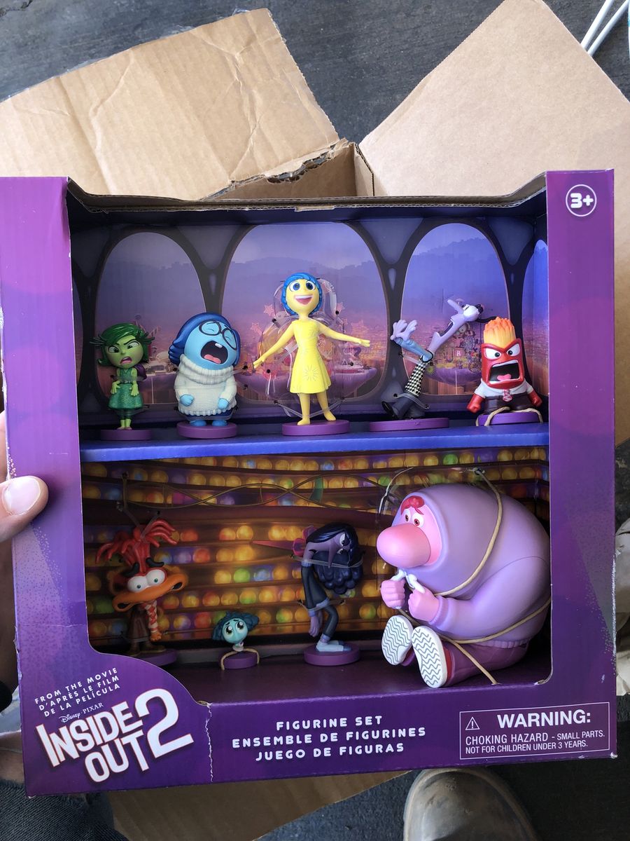 Disney Parks Pixar Inside Out 2 Figurine Playset - 9-Piece Collector Set