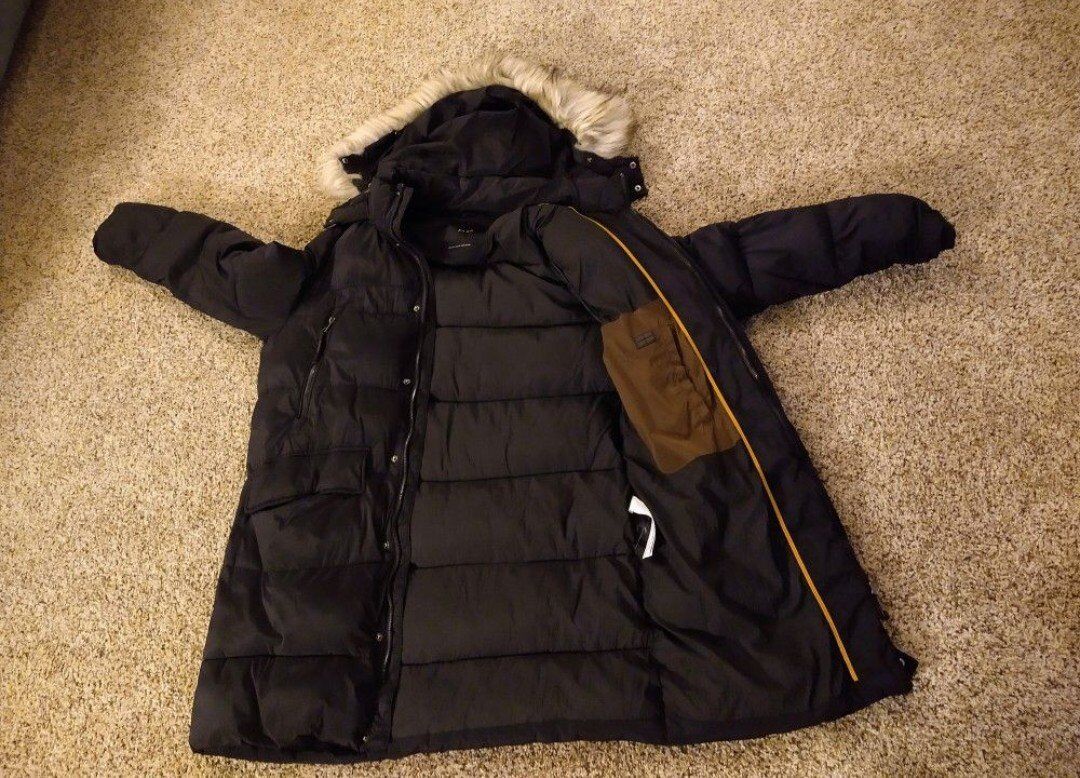 Men's Insulated Waterproof long Jacket Medium