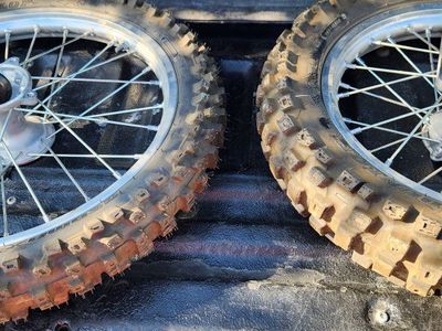 CRF150R FRT/REAR WHEELS OEM