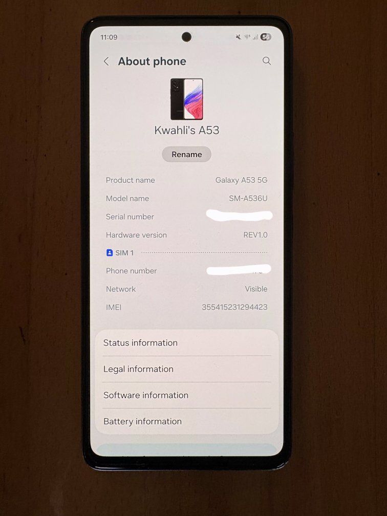 Samsung Galaxy A53 5G, 128GB, Black, Unlocked