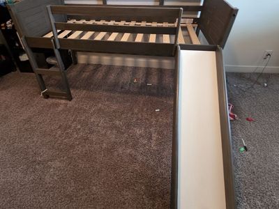Twin Loft Bed with Slide