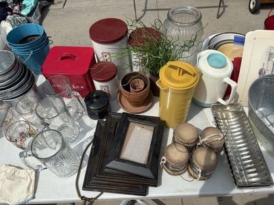 Assorted Vintage Home Decor, Kitchenware, and Collectibles Lot