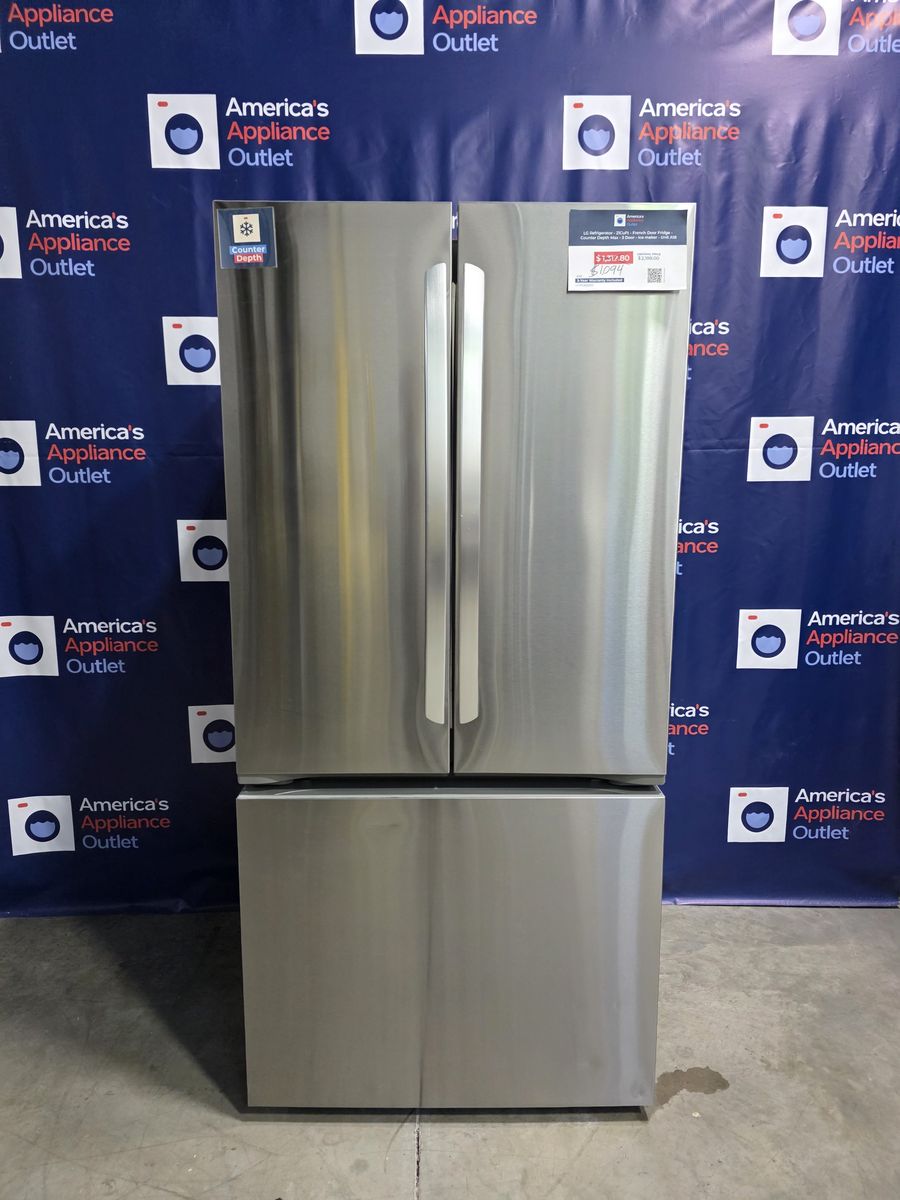 LG Smart Counter-Depth MAX French Door Refrigerator (PrintProof Stainless Steel), 33-Inch Wide, 20.8 Cu. Ft.