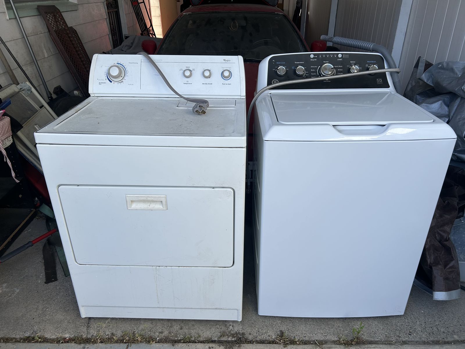 Washer and dryer