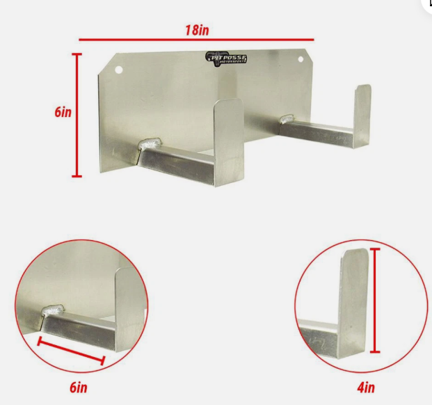 PIT POSSE DOUBLE HELMET HOOK