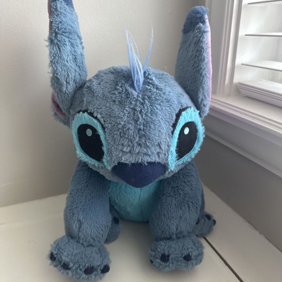 Disney Stitch Plush Stuffed Animal Toy Blue, Black, and Light Blue, Large