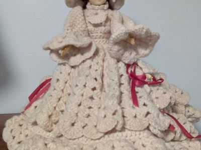 Vintage crocheted doll