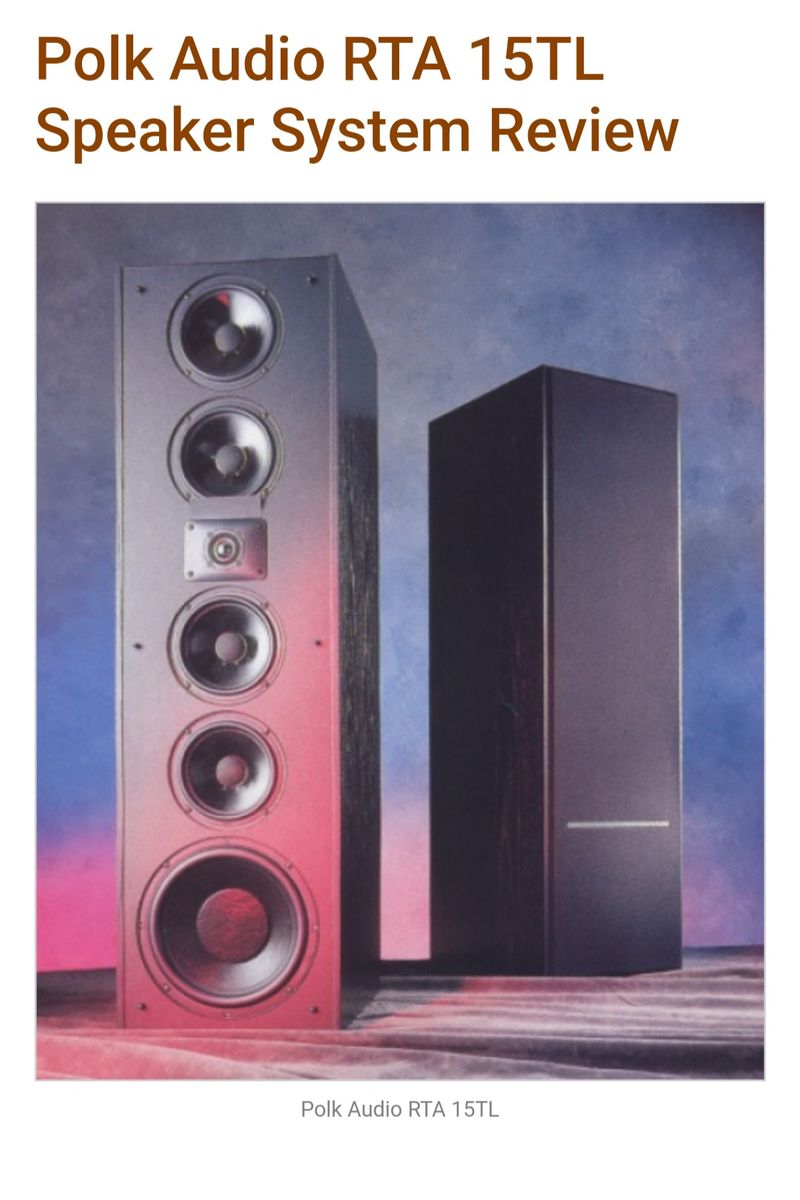 Polk Audio RTA 15tl Custom made Center channel plus 6 extra drivers.