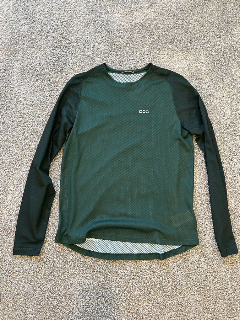 Mens POC Motion Air L/S Jersey - green, Small