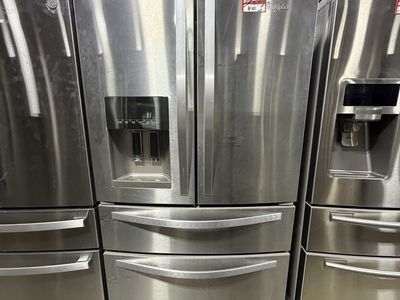 GOOD WHIRLPOOL STAINLESS STEEL 4-DOOR FRIDGE