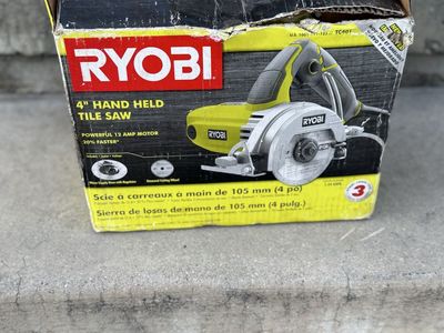 Ryobi 4 in. Hand Held Tile Saw TC401 with Water Supply Hose