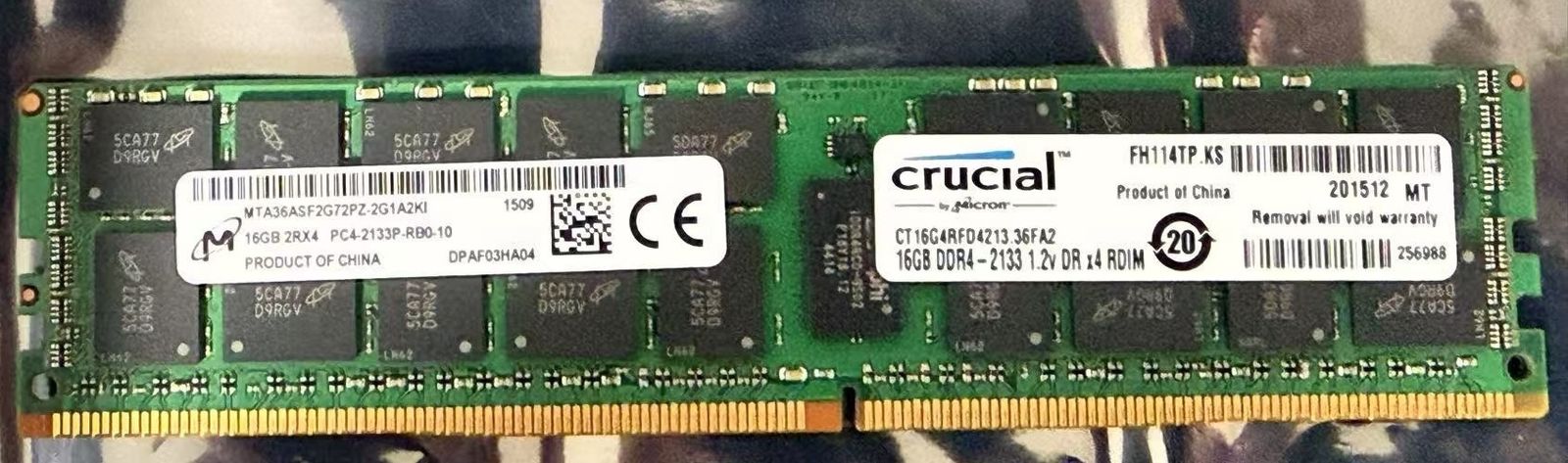 Micron 96GB DDR4-2133 ECC Memory