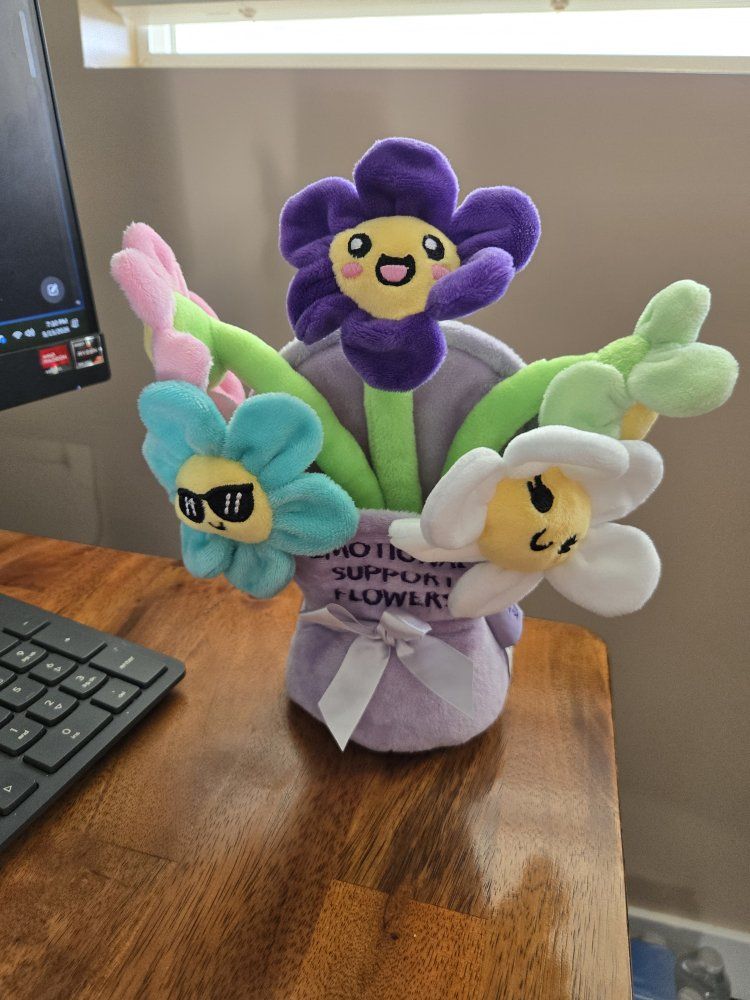 Emotional Support Plush Flowers