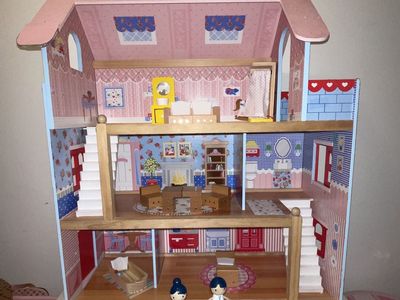Kidkraft Wooden Doll House W/ Accessories