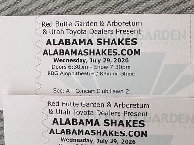 Alabama Shakes concert club lawn tickets x2