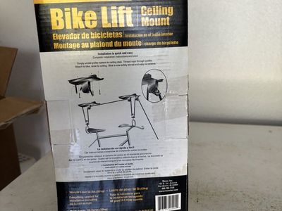 Racor Pro PBH-1R Bike Lift Ceiling Mount - Up to 50lbs, Easy Storage