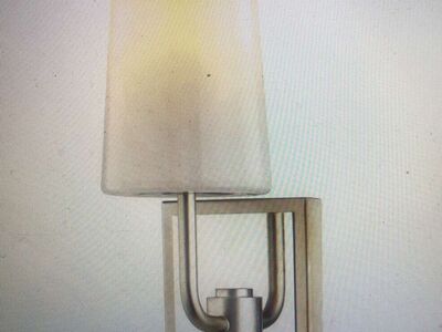 % Troy Lighting Simone Wall Sconce, Warm Silver Leaf Bath and Vanity Light- B7691-WSL-PN