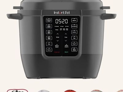 Instant Pot 6QT Multi-Cooker, Black - 7-in-1 Pressure Cooker