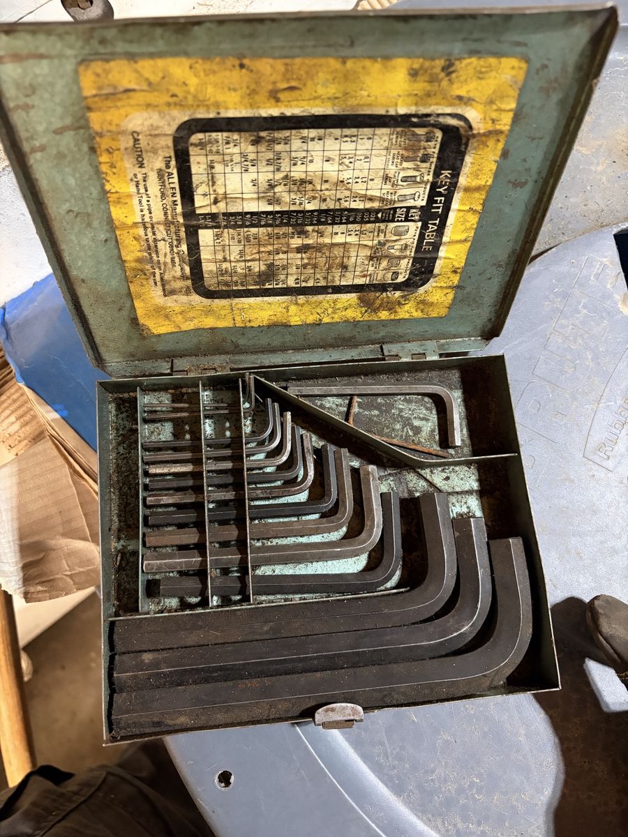 Vintage hex key/allen wrench set