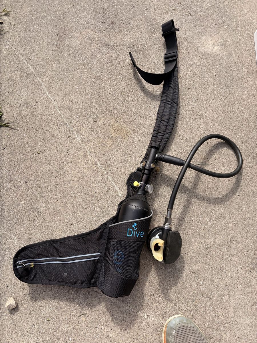 Mini Scuba Tank Kit - Regulator, Gauge, Pump & Holster