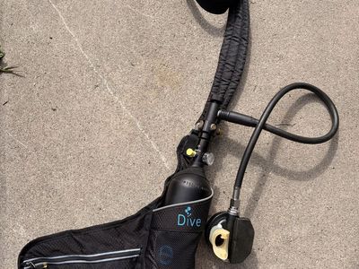 Mini Scuba Tank Kit - Regulator, Gauge, Pump & Holster