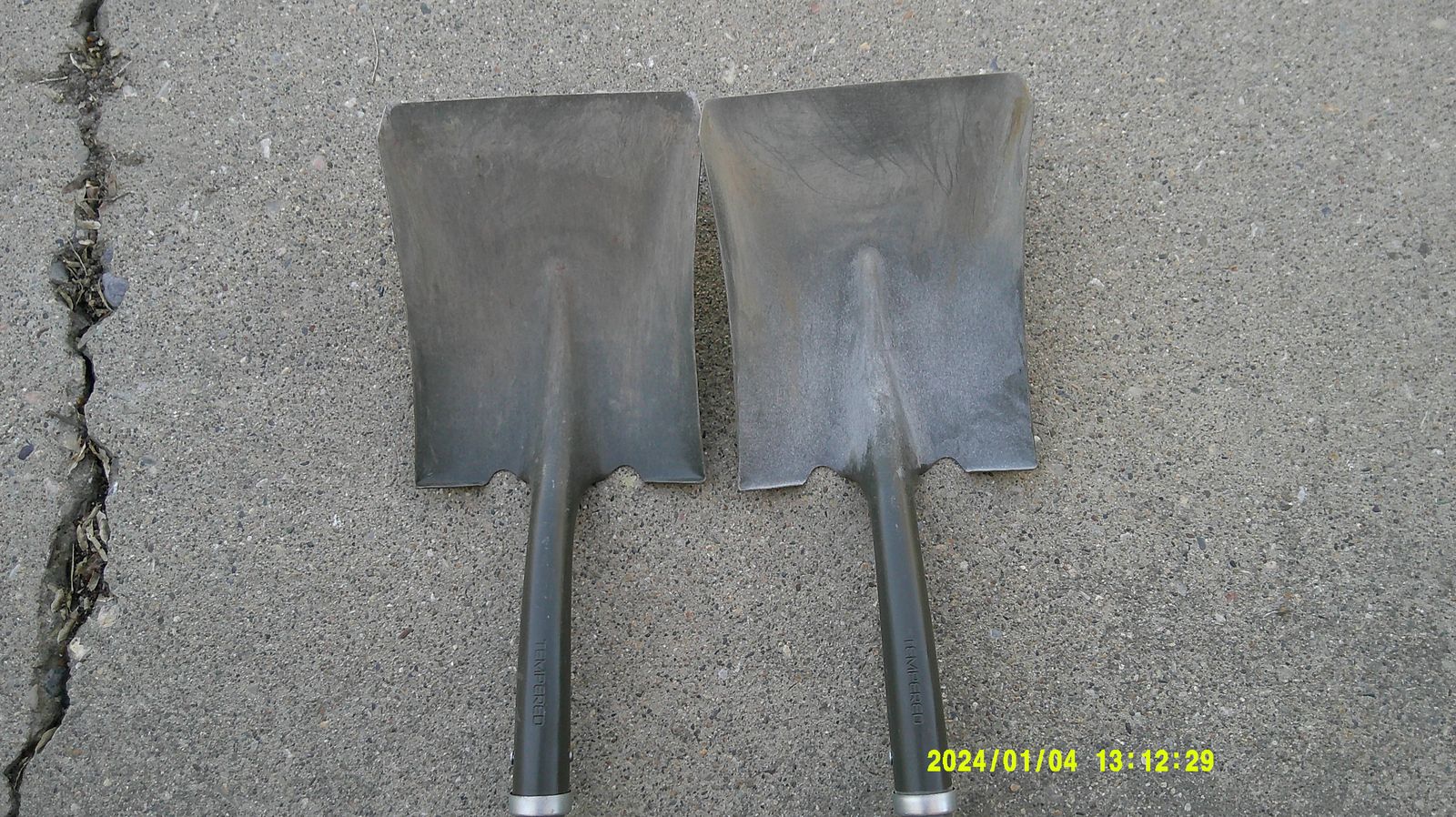 2 Square Mouth Shovels $10 EACH Blue Hawk
