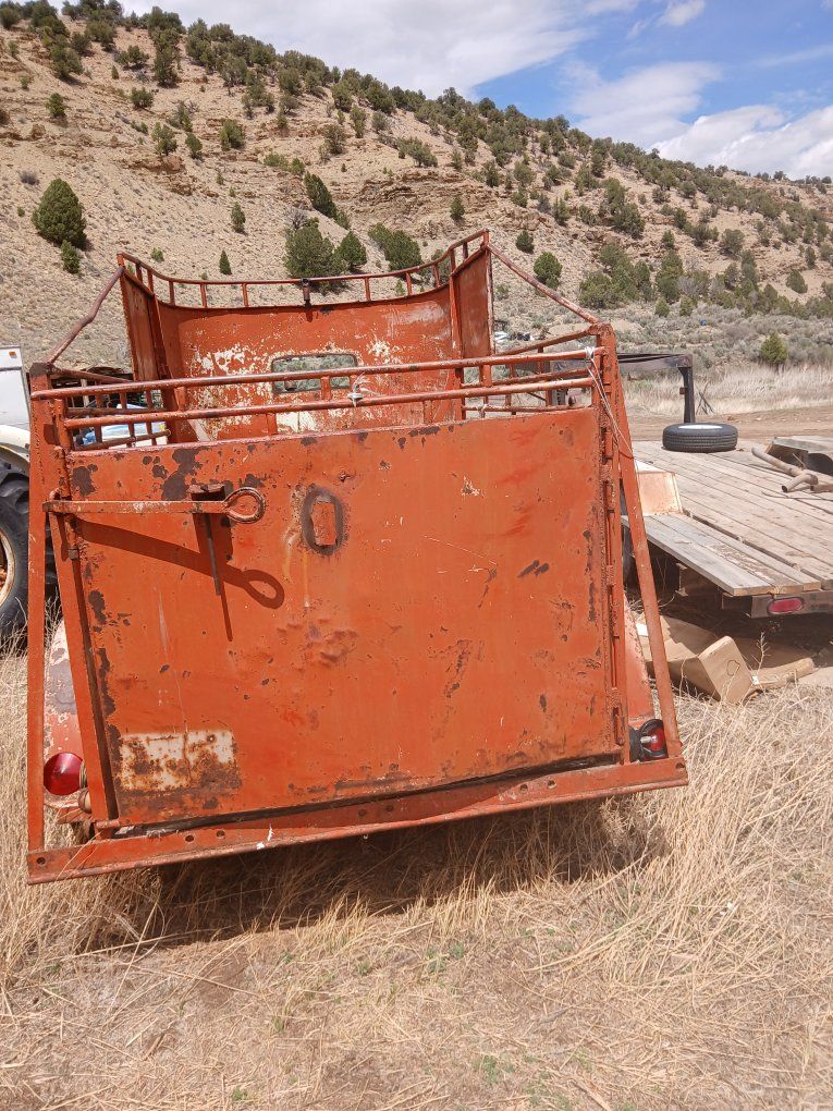 old horse trailer