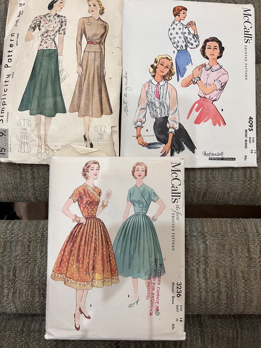 Amazing Vintage Sewing Patterns. 1940s.