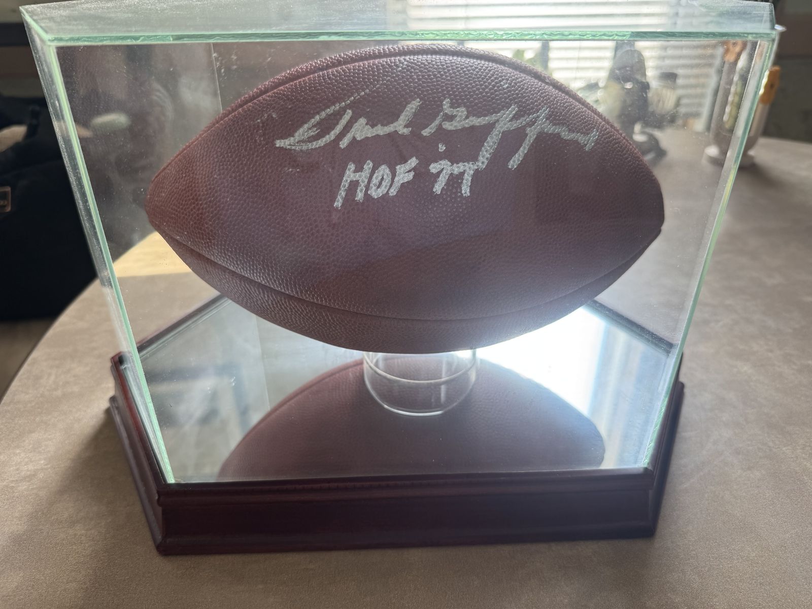 Frank Gifford autographed football 