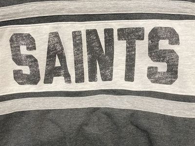 NFL New Orleans Saints '47 Brand Crewneck Sweatshirt - Gray, Size M with Fleur-de-lis Logo