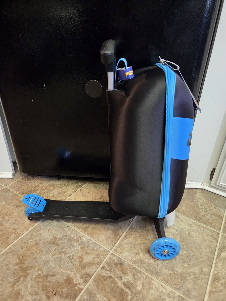 Brand new Roll Rider Scooter Carry-On, Bolt Blue- For Kids