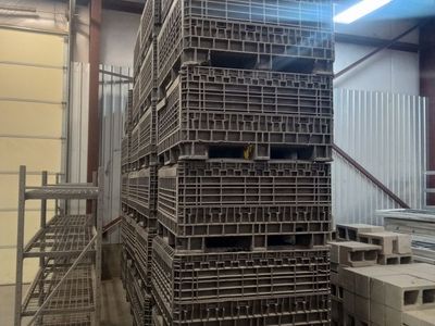 Used Plastic Industrial Collapsible Bulk Container Pallet Bin Gaylord