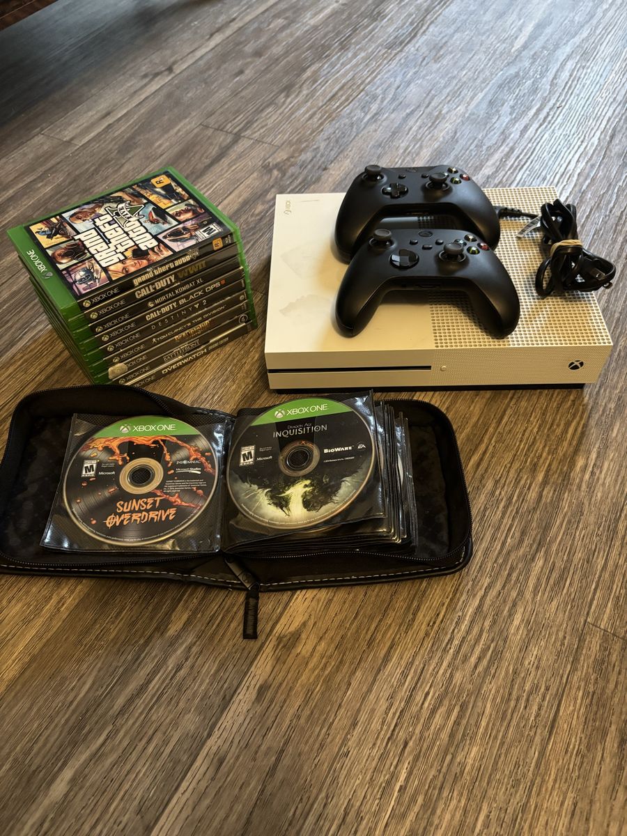 Xbox One S HUGE Game Bundle w/ 40+ Games & 2 controllers