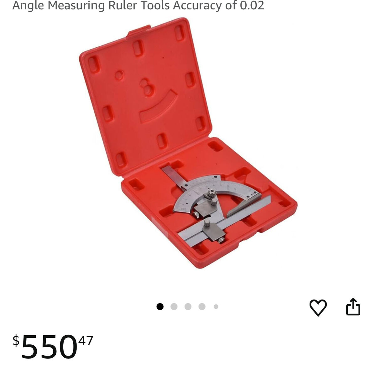 Carbon Steel Protractor 0-320 Angle Measurment m