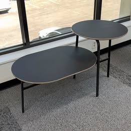 Alsteel two-tiered side table.