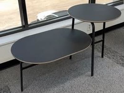 Alsteel two-tiered side table.