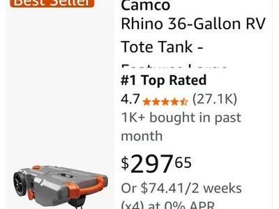 RV tote tank