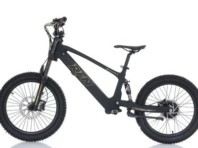 RFN EVO 20 Electric Balance Bike - Black, 750W Motor, Full Suspension, 20km Range