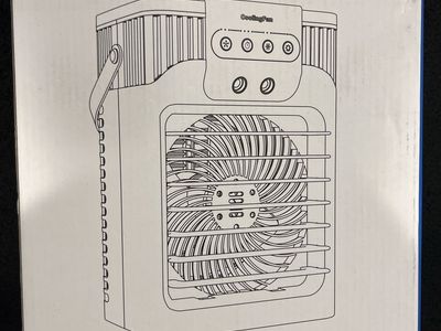 AB-1 Portable Cooling Fan - 3-Speed, 3 Spray Modes, Remote Control, Timing, 7-Color Ambient Light