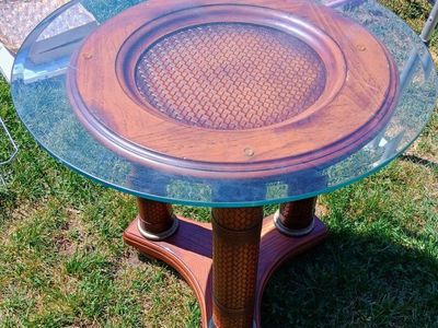 Glass night stand
