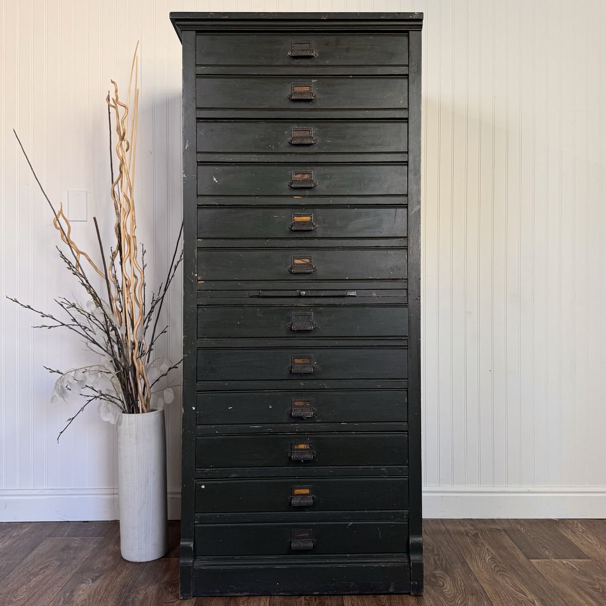 Antique 12-Drawer Mercantile Cabinet